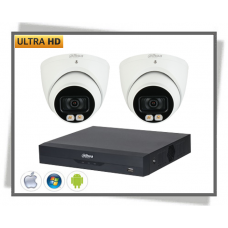 HDCVI Dahua 5mp Ultra Hd Videoovervågning Eyeball Kamera Sæt 2